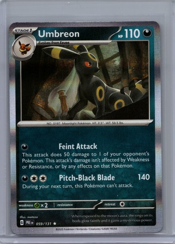 Umbreon #59 Pokemon TCG Prismatic Evolutions Near Mint (NM)
