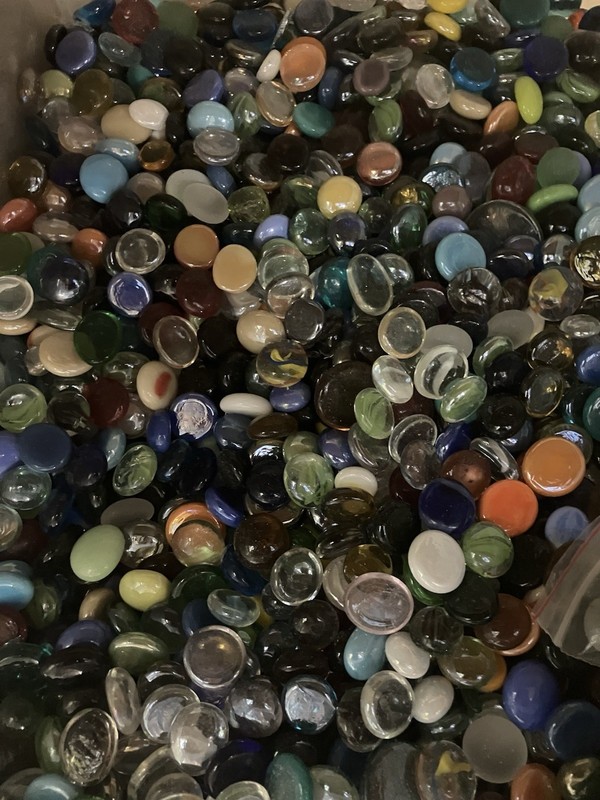 Over 3 Pounds Of Glass Globs￼ stained Glass