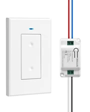 Wireless Light Switch and Receiver Kit, Wireless On Off Switches for Ceiling ...