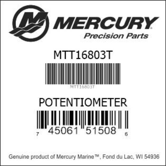 SEALED UNIT PARTS CO 16803 POTENTIOMETER MAP16803T ADJ RESISTANCE