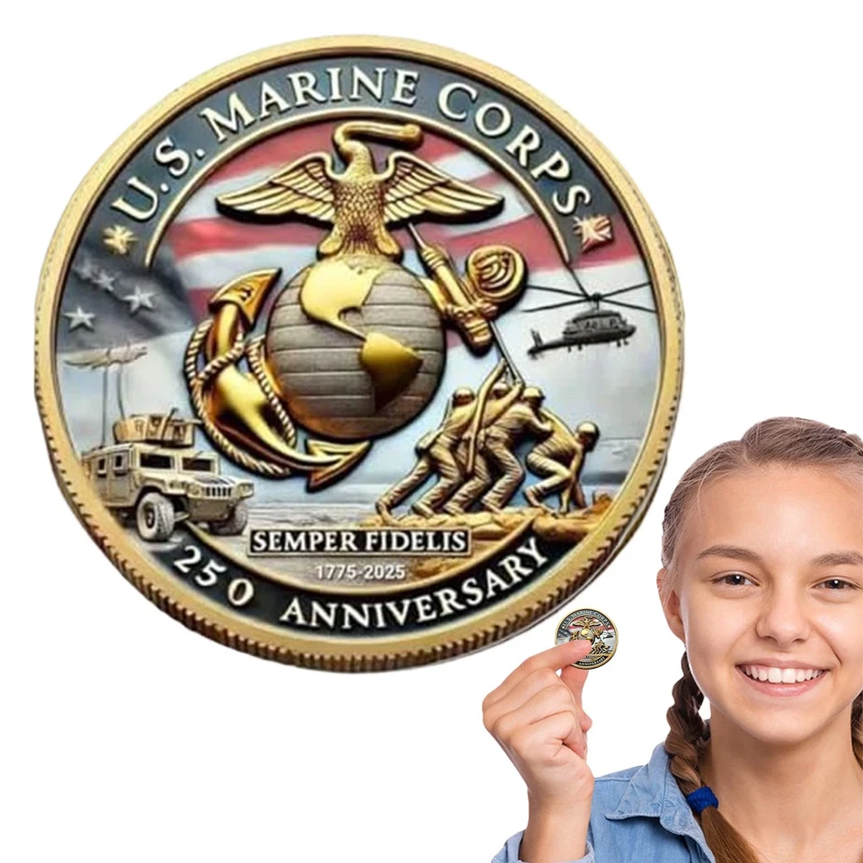 250th Anniversary U.S. M ilitary Commemorative Coins A my Navy Marine Corps NEW - Image 4 of 4