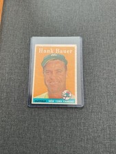 1958 Topps #9 Hank Bauer, #101 Bobby Richardson +5 Teammates - New York Yankees