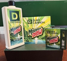 Duke Cannon Mountain Dew Liquid Body Wash 10oz 2026  Bar Soap - LOT OF 2