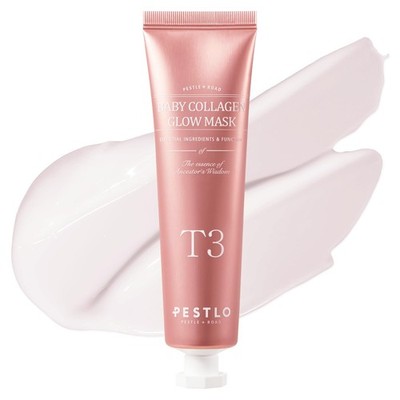 PESTLO Baby Collagen Glow Mask Korean Peel Off Facial w/ Reallagen T-3 Collagen