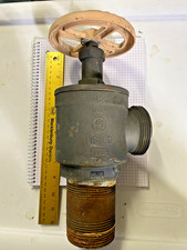 2 1/2" Right Angle Fire Hose Valve Used Giacomini Italy Handle Turns Solid Brass