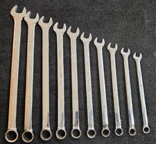 Snap-on Oexlm710b 10pc Metric Long Combination Wrench Set 10-19mm Snap-on Oexlm710b 10pc Metric Long Combination Wrench Set 10-19mm