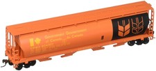 Bachmann Trenes Gobierno de Canadá – Rojo 4 Bay cilíndricos Grain Hopper