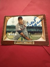1955 Bowman - Vic Raschi #185 W/Raschi Bold Personal Auto