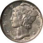 1924-D Mercury Dime NGC MS64 Nice Eye Appeal Nice Strike