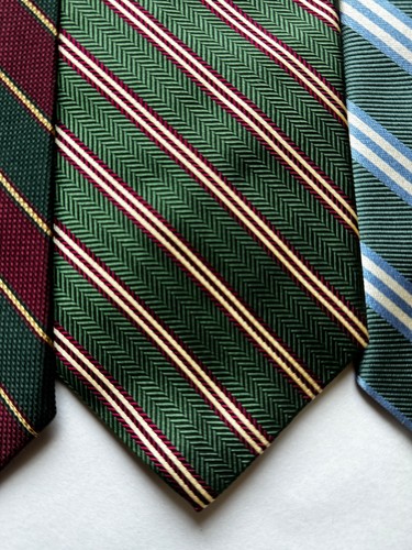 New Vintage Brooks Brothers Makers Lot 5 Silk Ties Repp Stripe 57 x 3.75 - Picture 6 of 12