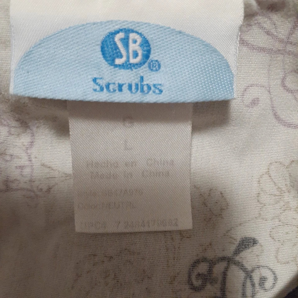 Blusa Médica Estampada Floral SB Talla Grande Patrón Floral Enfermería Foto 4 de 4