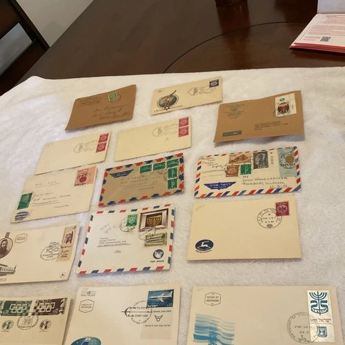 Israel-(-1949-1972-)-COMMERCIAL & FIRST DAY COVERS-LOT OF 14-Covers,304