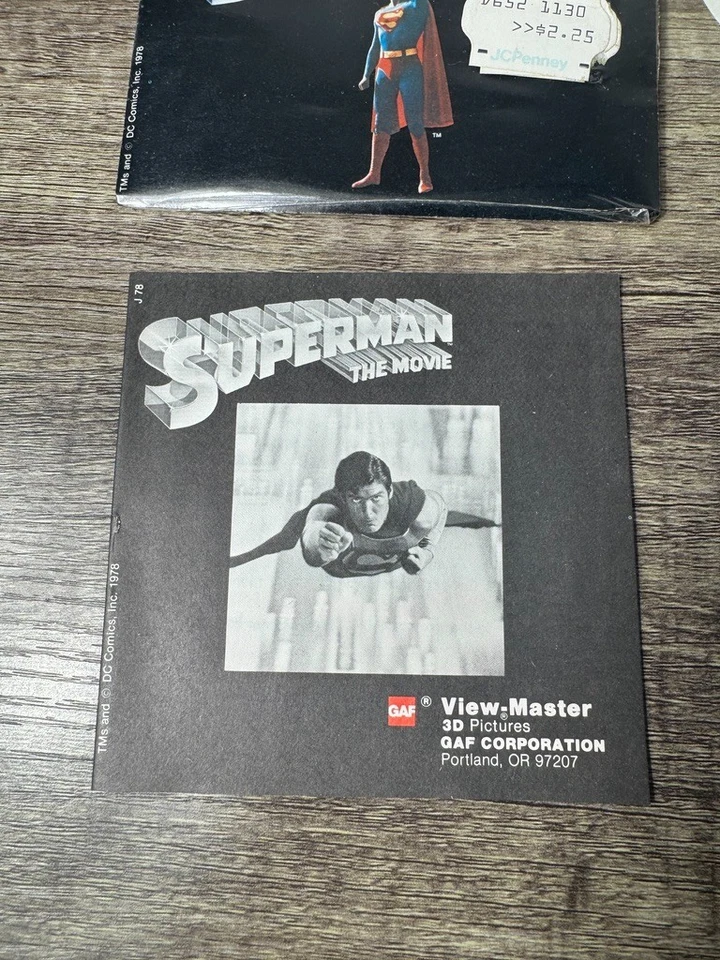 View-Master SUPERMAN THE MOVIE - J78 - 3 Reel Set + Booklet (V1) - Image 3 of 4
