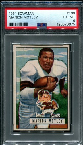 Marion Motley #109 1951 Bowman card