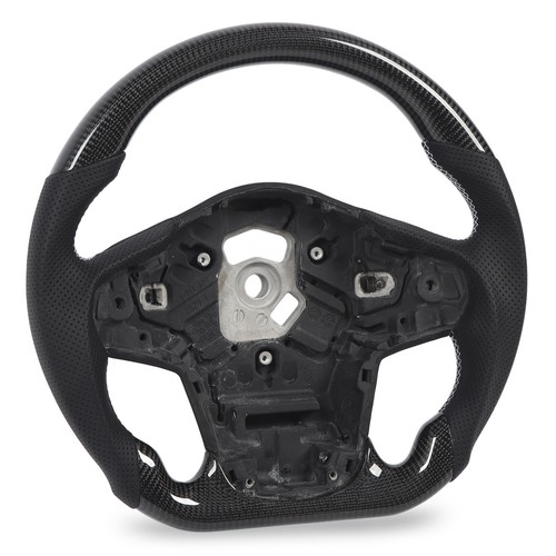 Carbon Fiber Steering Wheel Perforated Leather Replacement For GR Supra - Picture 10 of 12