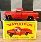 Matchbox Lesney Jeep Gladiator Truck 71 Red New in Box (1970)
