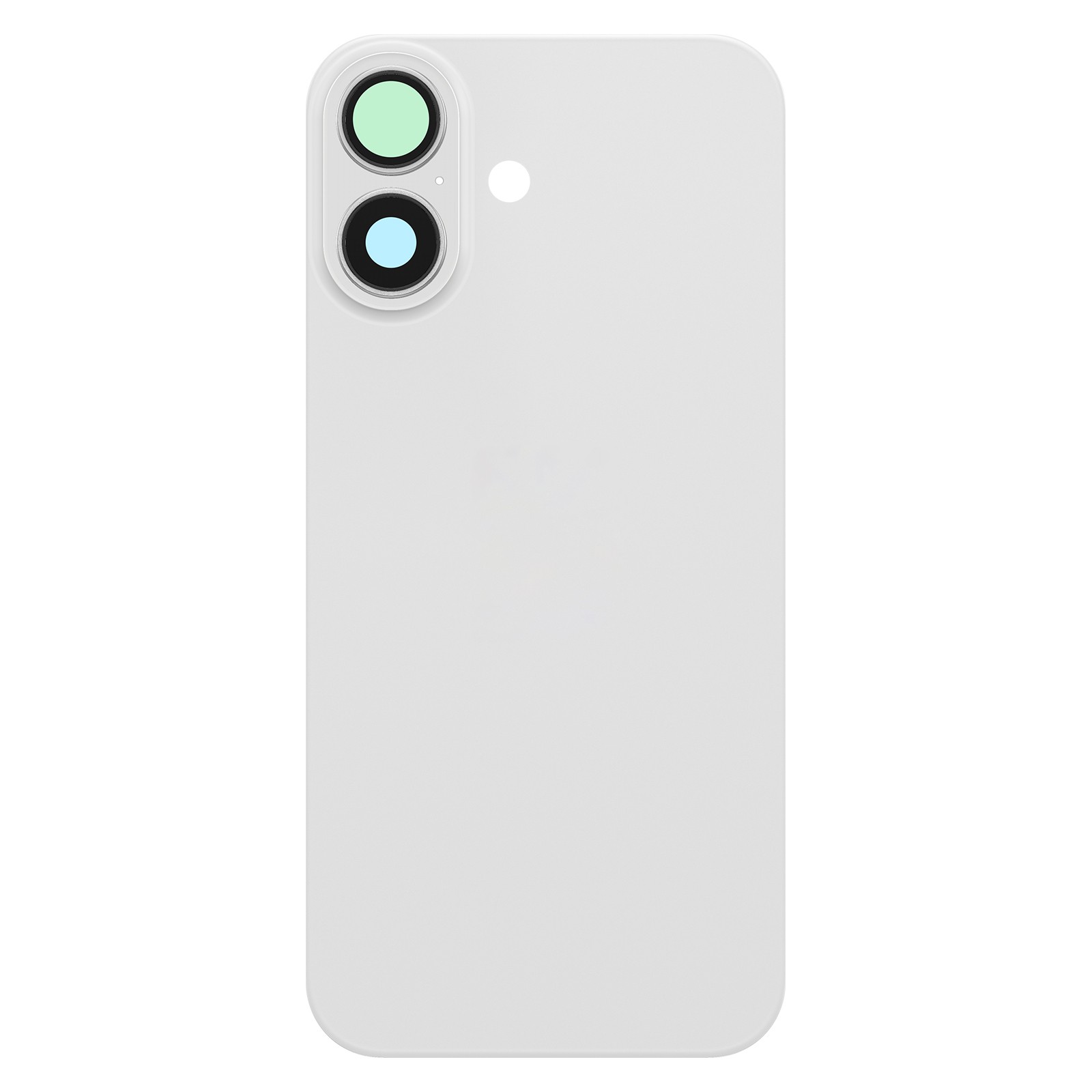 Cache Batterie iPhone 17 Blanc Clappio avec Châssis Métal et Module Arrière