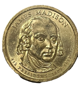 #ad James Madison $1 US COIN 4th President $1 Dollar CIRCULATED 2007P $132.12