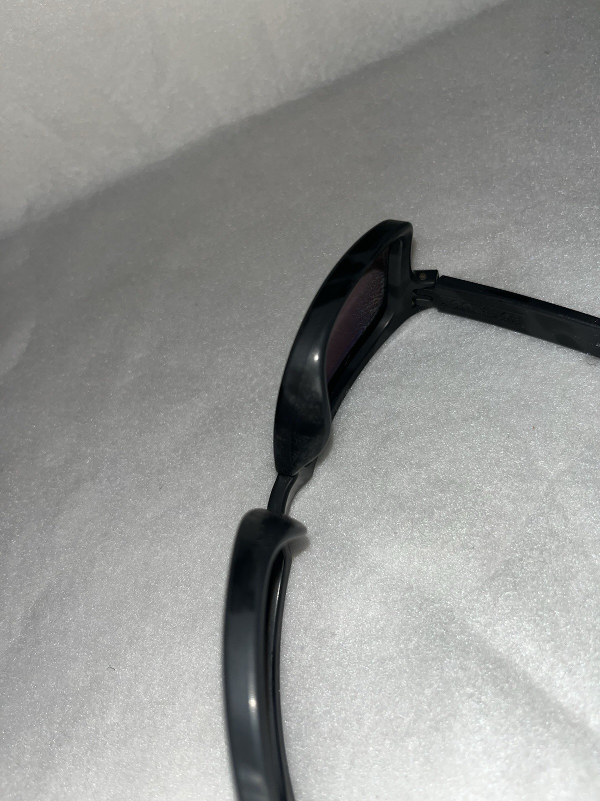 Oakley Rectangular Sunglasses Black Frame Gold Mi… - image 3