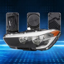 Left Side Halogen Headlight For 16-22 BMW X1 Halogen Headlight Models