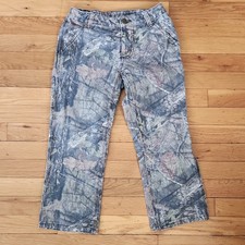Carhartt Boys Cargo Camouflage Pants 100 Cotton Adjustable Waist Pockets