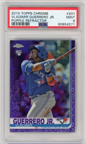 PSA 9 - 2019 Topps Chrome Purple Refractor /299 Rookie - Vladimir Guerrero Jr.
