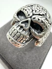 New ListingVintage men's skull ring made of 925 sterling silver in a biker gothic style.