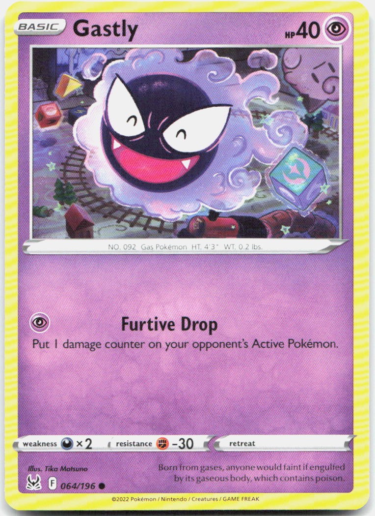 Gastly 064/196 Common Lost Origin Pokemon Near Mint