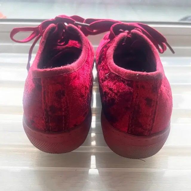 Koker Velvet Sneakers Burgundy Size 240 (230mm) Excellent Condition