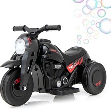 OLAKIDS Kids Motorcycle, 6V Electric Ride On Car with Automatic Bubble Function,