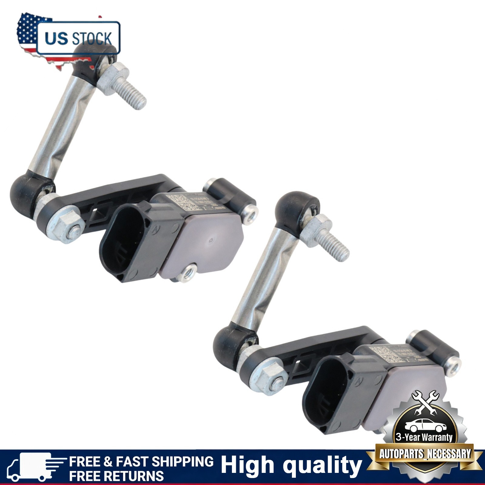 Fit For Maserati Levante 3.0L V6 Rear Left&Right Vehicle Height Sensor 670037527