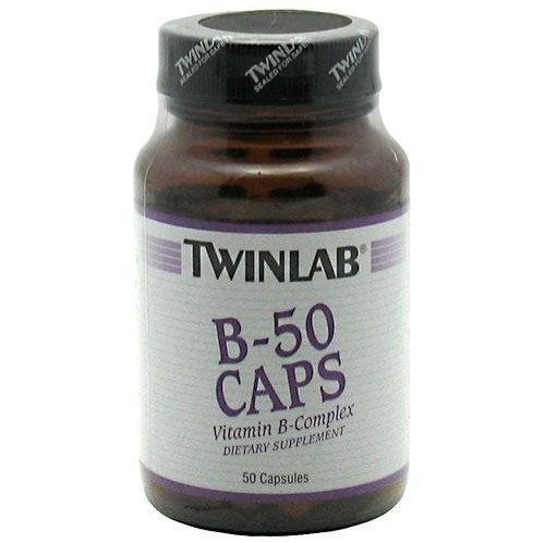 Twin Labs TwinLab B-50 Caps - 50 Capsules - Vitamin B Complex (Twinlab ...