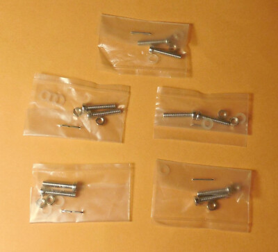 Qty(5) Phonograph Headshell Cartridge Mounting Hardware M2.5 x .45 x 13M Screws