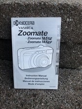 Original Kyocera Yashica Zoomate 165SE  165EF Camera Instruction Manual