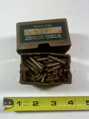Standard Steel Specialties 1” Taper Pins #1 APPROXIMATELY 75 PINS (g5)