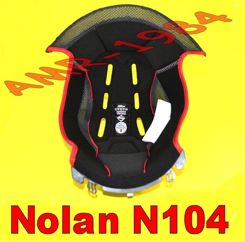 Nolan Helm Innenfutter Klima Comfort – XS Bis S, Schwarz-Rot, Für N104, Evo & Absolute Helme