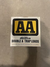 Vintage Western AA Double A Trap Loads 12 Gauge Box Empty
