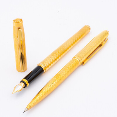 elyssee Parthenon Gold Set Füller 18K F Dreh-Bleistift 0,5mm