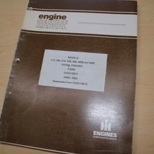 International 312 360 414 436 466 466b 466c Diesel Engine Service Shop Manual