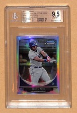 2013 Bowman Chrome #LAD3 Yasiel Puig Mini Refractor BGS 9.5