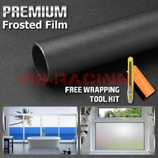 *12"x48" Gray Frosted Film Glass Home Bathroom Window Security Privacy Sticker