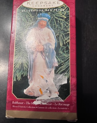 1999 Hallmark Keepsake Ornament Balthasar The Magi Blessed Nativity Collection