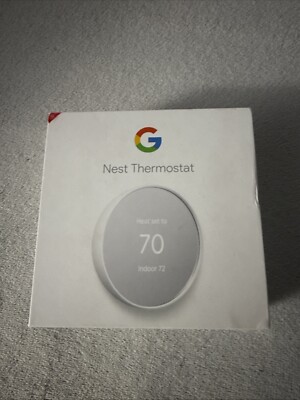 Google Nest Thermostat Model G4CVZ Smart Programmable WiFi Snow