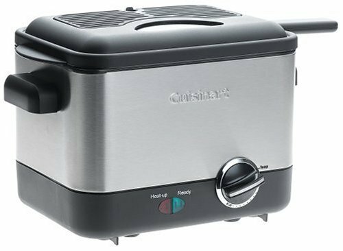 Fryer Basket Deep Cooking Fried Food Compact 1.1-Liter Brushed Stainless Steel - Picture 1 of 3