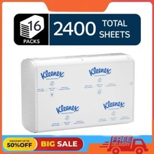 Kleenex Universal Multifold Paper Towels, Bulk 01890, Soft  Absorbent, 16 Packs