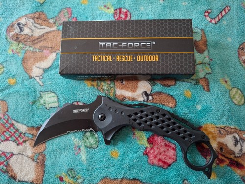 Tac Force: Tactical, Outdoor, Rescue - 7" LOCK-BLADE KARAMBIT ; open box, unused - Picture 1 of 2