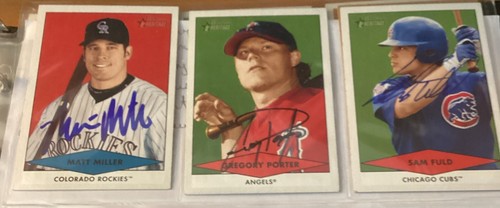 2007 BOWMAN HERITAGE PROSPECTS SIGNED AUTOGRAPHED BASEBALL CARDS - Picture 4 of 4