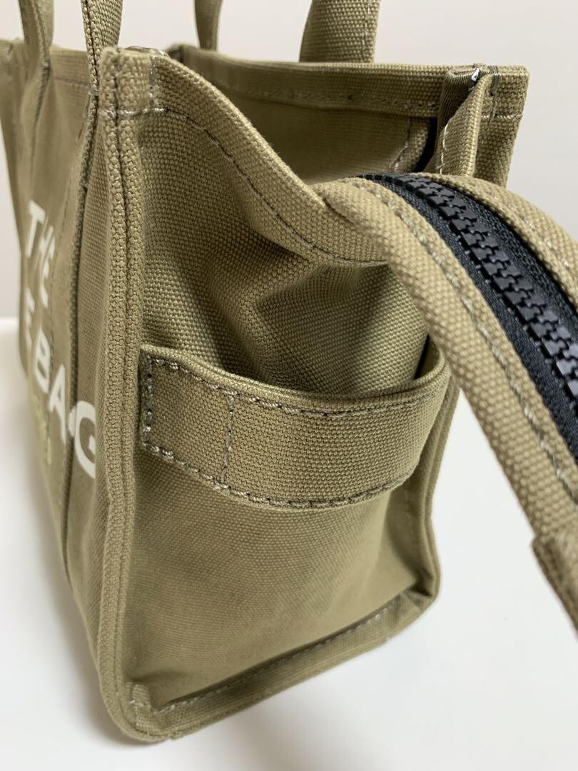 Excellent+] MARC JACOBS THE TOTE BAG Small khaki Canvas with