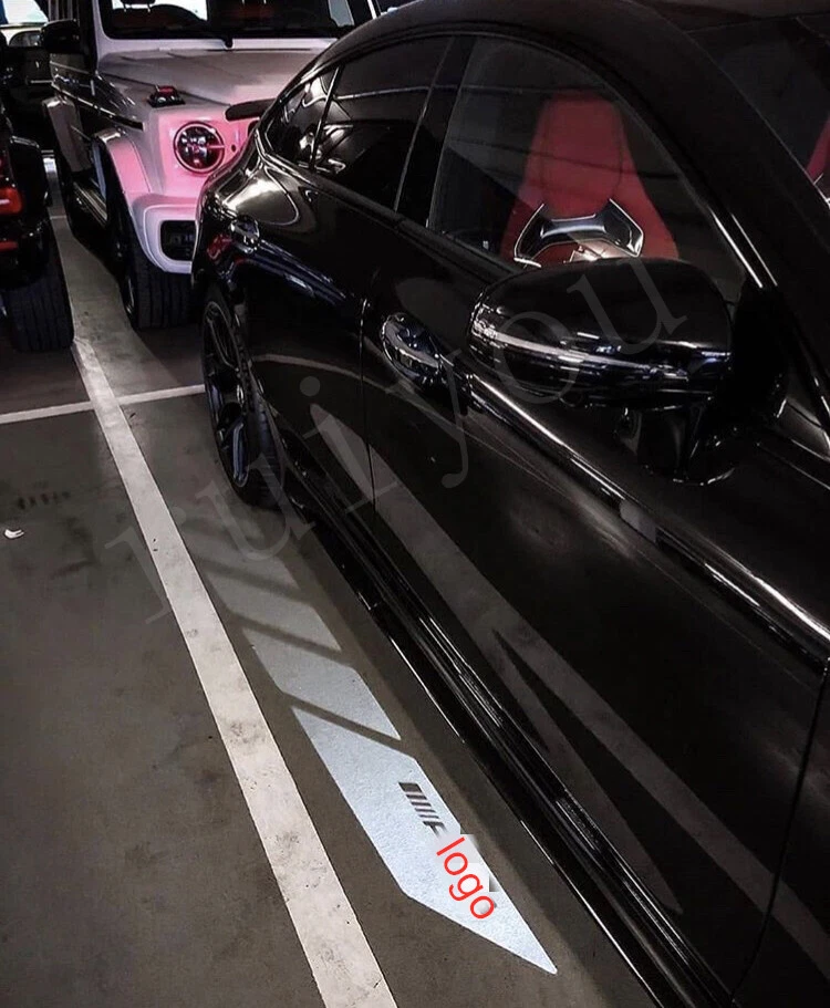 Luz de charco de espejo lateral con logotipo para Mercedes Benz AMG A B C E S CLASE GLC - Imagen 3 de 4