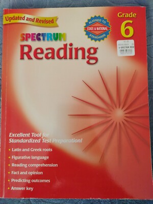 Spectrum Reading Grade 6 Activity Workbook For Standardized Test Preparation 